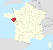 Location of the Loire-Atlantique department in France