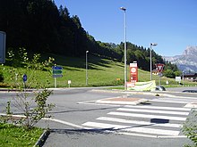 La route départementale 1212 en direction de Sallanches