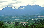 Blick vom Nevegal auf die Dolomiti Bellunesi