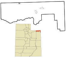 Map of Daggett County communities
