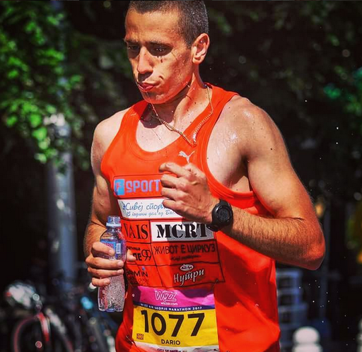 Dario Ivanovski at Skopje Marathon