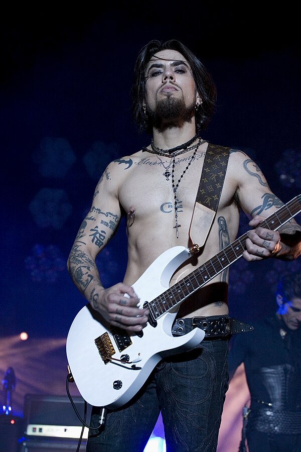 Jane's Addiction guitarist Dave Navarro (pictured in 2009) joined the Red Hot Chili Peppers for the recording of this album.