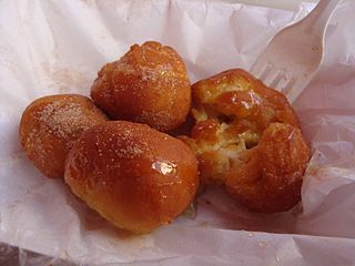 Deep-fried butter U.S. snack food made of butter coated with a batter or breading and then deep-fried