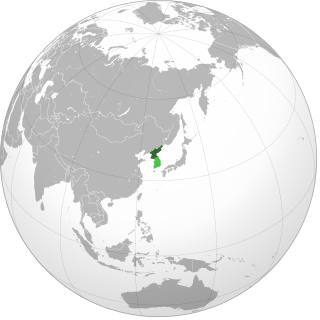 Location of Ziemeļkoreja