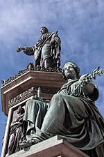 Thumbnail for File:Denkmal Kaiser Franz I. Hofburg Wien 2019-09-29 o Sitzfigur Friede.jpg
