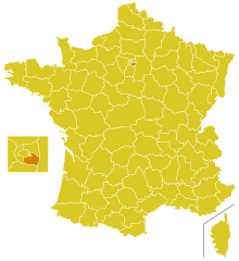 Mapa diecéze Creteil