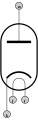 Dióda f – žeravenie, k – katóda, a – anóda