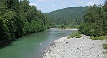 Swimming hole at Dodge Park on the Sandy River, slightly above the confluence with the Bull Run River