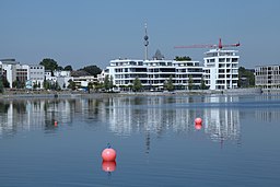 Dortmund - PO-Am Kai+Kulturinsel+Phoenixsee (Aussichtsplattform Phoenixseestraße) 02 ies