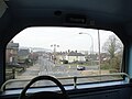 York Avenue, East Cowes, Isle of Wight, seen from the top deck of a Southern Vectis bus on route 5. The bus was Wilts & Dorset 402 (HF54 KXU) on loan to Southern Vectis at the time.