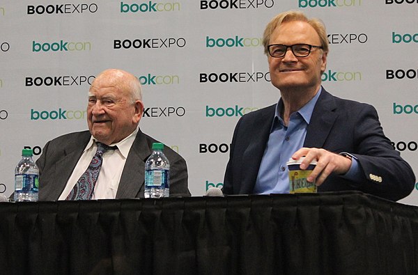 O'Donnell (right) and Ed Asner in 2017