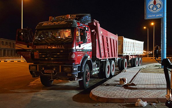 Mercedes-Benz 3838 truck in Egypt (road from Hurghada to Marsa Alam)