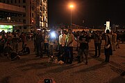 Erdem Gunduz during the Standing Man protestImage taken by John Lubbock in Istanbul during the Gezi Park protests, 2013