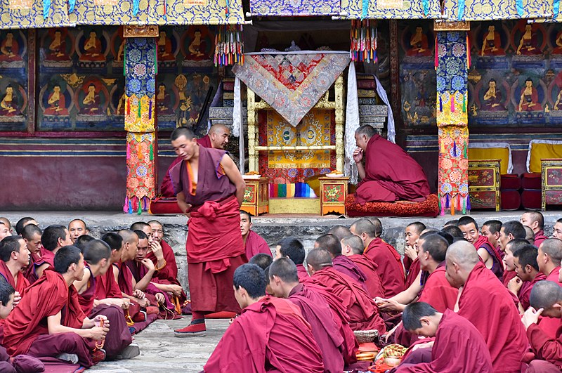 File:Examination of monks, Tashilhunpo Monastery, Shigatse, Tibet (10).jpg