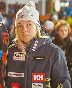 FIS Alpine Skiing World Cup in Stockholm 2019 Frida Hansdotter.jpg