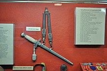 Luftwaffe dress dagger, in the Fort Lewis Military Museum, Fort Lewis, Washington, USA. FLMM - Luftwaffe dress dagger.jpg