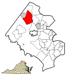 Location in Fairfax County
