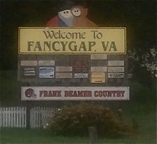 Nearby Fancy Gap, Virginia shows its pride for Frank Beamer. Fancygap.jpg