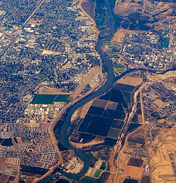 Flygfoto av Yuba City