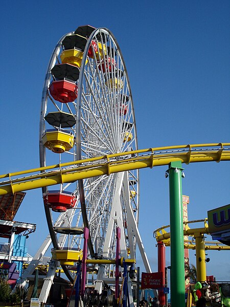 File:Ferris wheel in Santa Monica CA boardwalk 2009.jpg