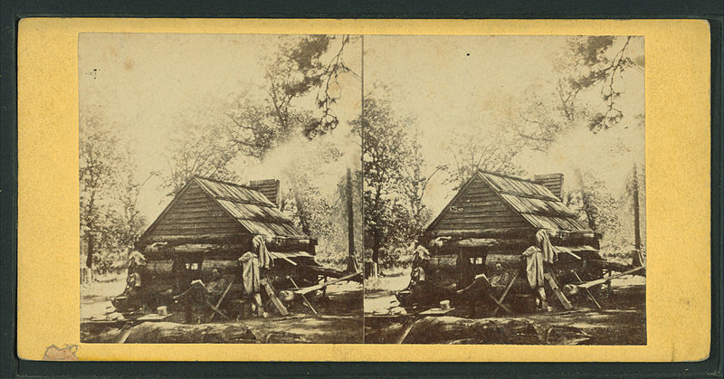 File:First Log Cabin, Yosemite Valley, from Robert N. Dennis collection of stereoscopic views.jpg