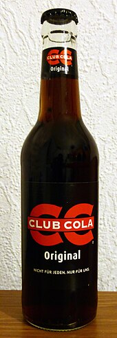 Club Cola bottle in 2014 Flasche Club-Cola 2014.jpg