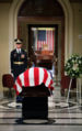 Former President Gerald R. Ford lies in repose in front of the House Chamber at the United States Capitol Building, Saturday, December 30, 2006.