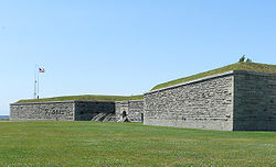 The walls of Fort Ontario