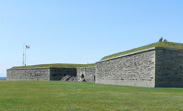 The walls of Fort Ontario