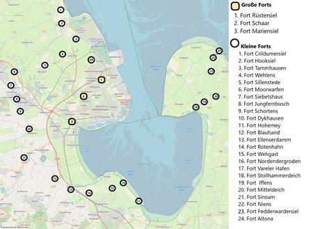 Forts Wilhelmshaven überarbeitet