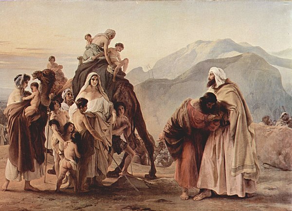 The Reunion of Jacob and Esau (1844 painting by Francesco Hayez)