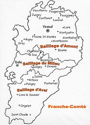 En 1333, Vesoul devient capitale du Bailliage d'Amont.