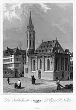 De kerk in 1845