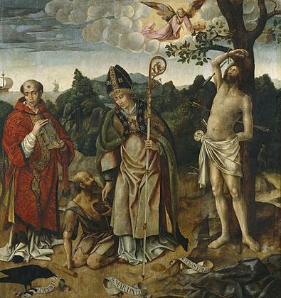 Frei Carlos - Saint Vicent, Saint Martin and Saint Sebastian (Museu de Alberto Sampaio)