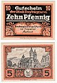 10 (5) Pfennig, 1920