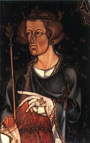 Portret in Westminster-abdy, waarskynlik van Eduard I.