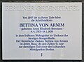 Bettina von Arnim, Bettina-von-Arnim-Ufer, Berlin-Moabit, Deutschland