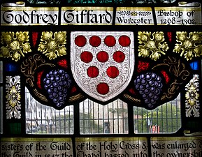 Godfrey Giffard Bishop of Worcester window