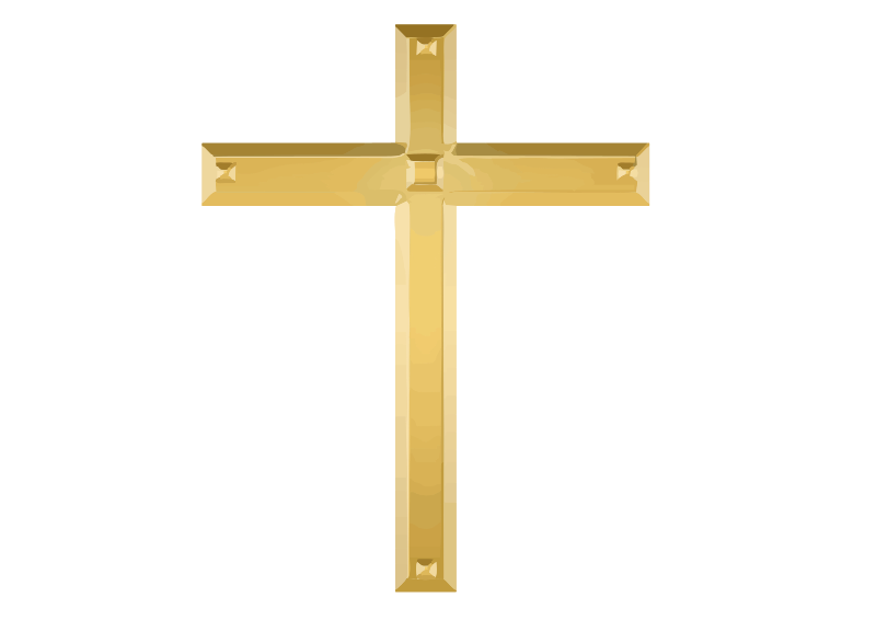 File:Golden christ cross.svg