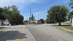 Looking north on Ohio State Route 753 in Good Hope