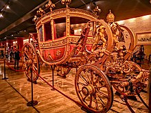 "The Grand Gala Berlin", a coach constructed in Rome for pontiff Leo XII in the years 1824-1826. Gregory XVI requested some important modifications. Grand Gala Berlin.jpg