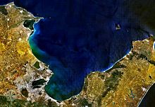 Gulf of Tunis seen from space