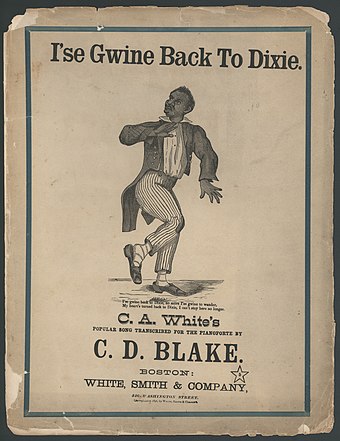 C.D. Blake's I Was Gwine Back To Dixie and other similar songs included the usage of Dixie nostalgically.