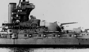 Starboard secondary battery of HMS Marlborough