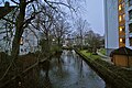 Der Leinpfadkanal von der Blumenstraßenbrücke gesehen