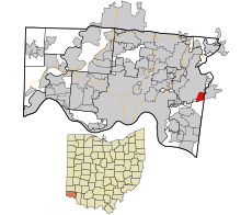 Hamilton County Ohio Incorporated and Unincorporated areas Terrace Park highlighted.svg