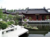 Traditional Chinese garden in Hangzhou (China)