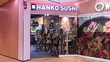 Oulu, Finland: a Hanko Sushi restaurant in the shopping centre Valkea Hanko Sushi at Valkea.jpg