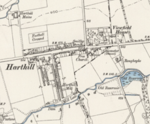 Harthill in 1899 Harthill, from Ordnance Survey Lanarkshire Sheet IX.SE, Second Edition, 1899.png