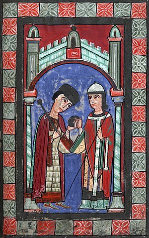 12th century depiction of Henry V, Holy Roman Empire